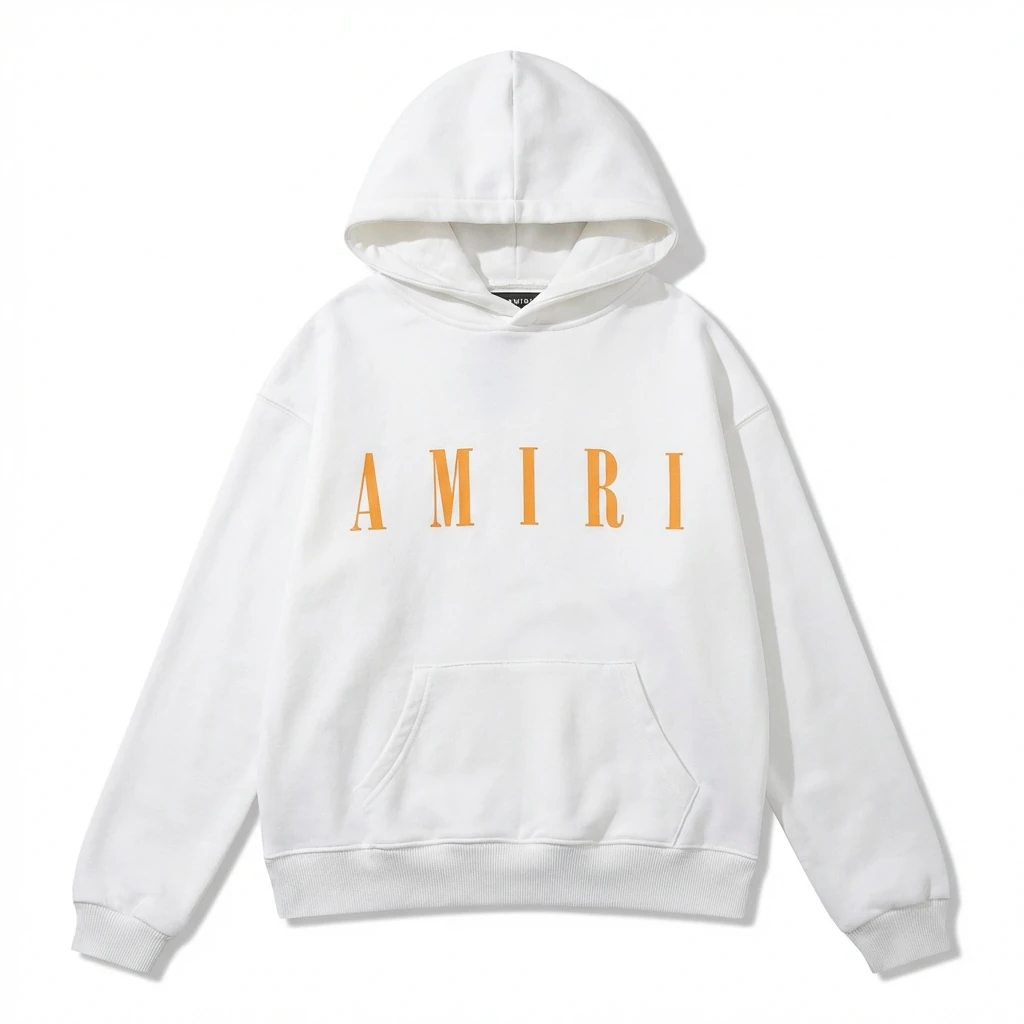 AMIRI letter trendy brand white sweatshirt