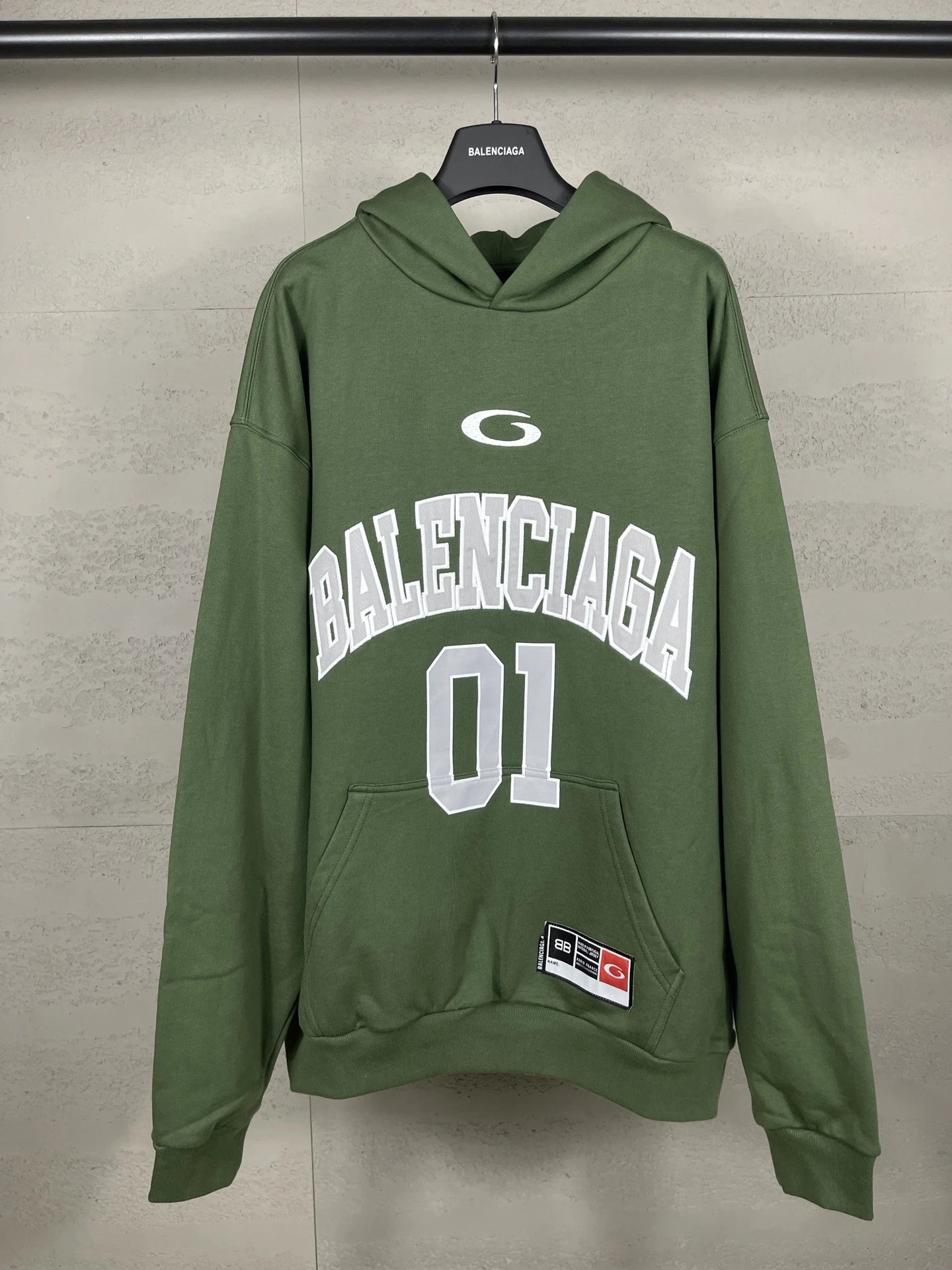 Balenciaga sporty green sweatshirt