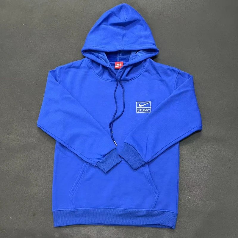 Nike Blue Zip Hoodie Campus Look Swoosh