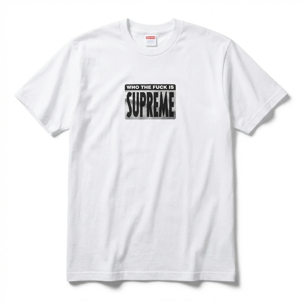 Supreme trendy and cool style white T-shirt