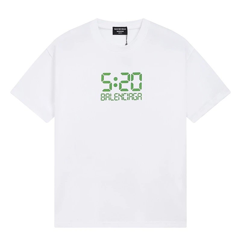 Balenciaga digital-style white T-shirt