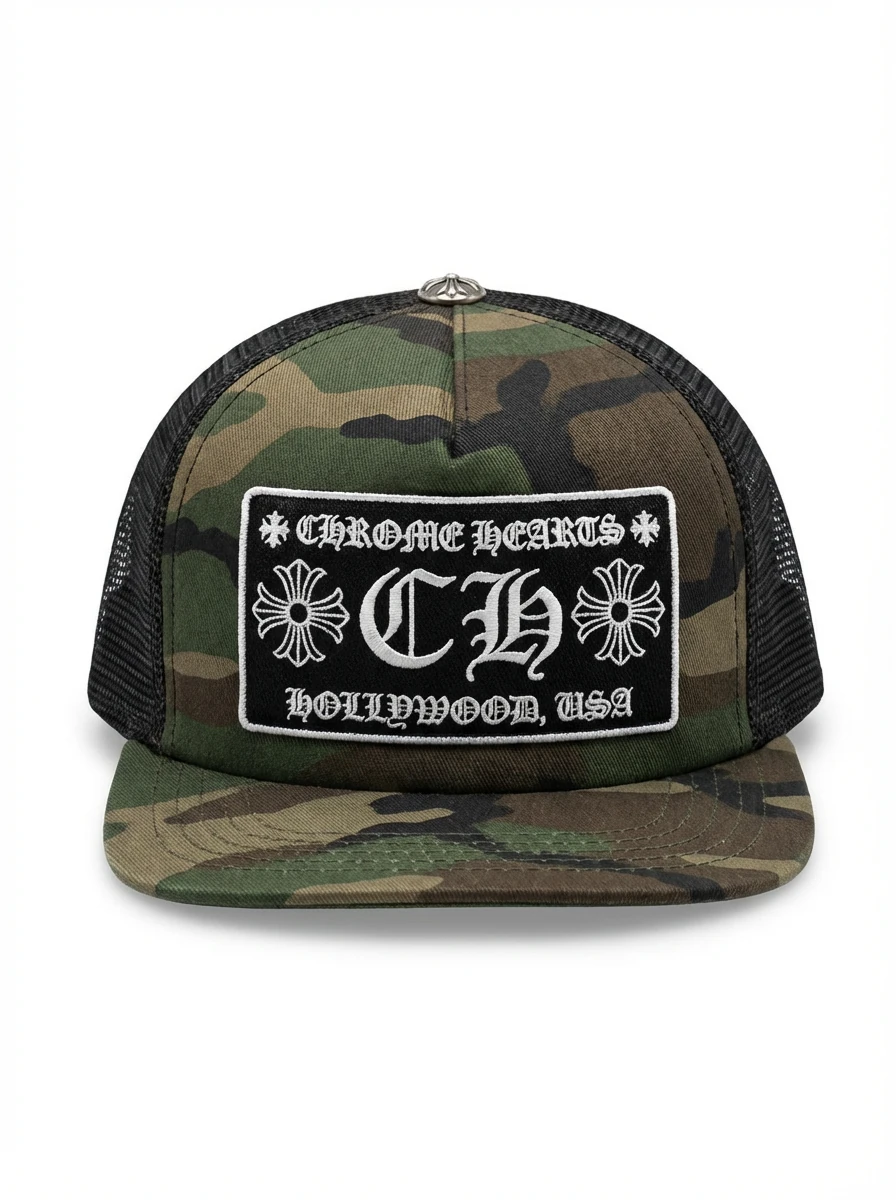 Chrome Hearts camouflage baseball cap