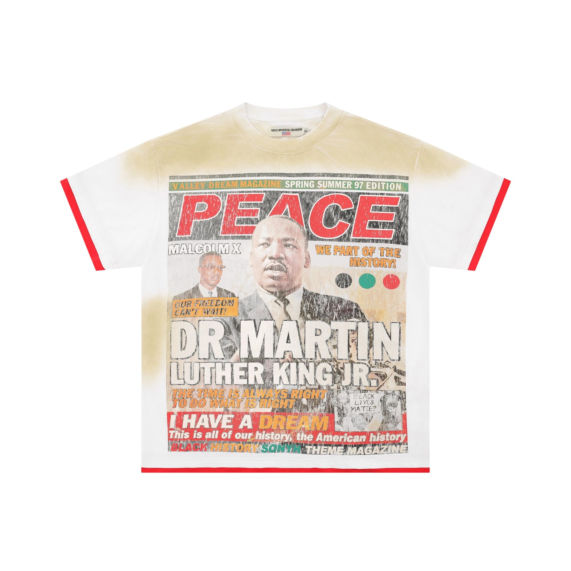 Valley Historical Print Vintage Off-white T-shirt