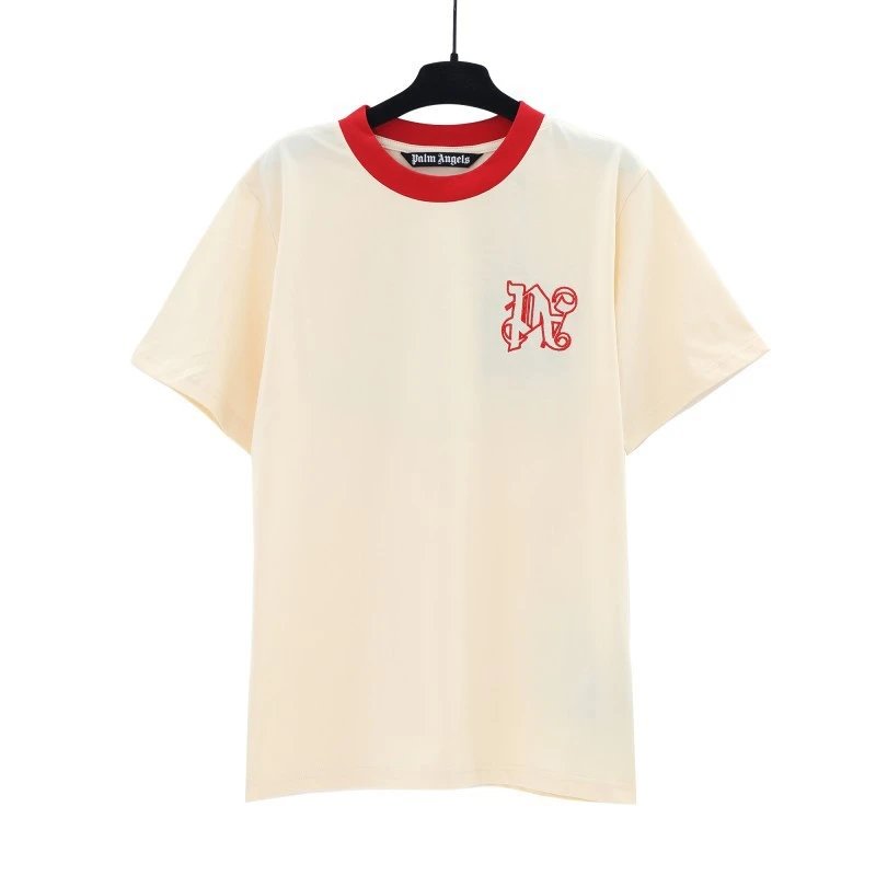 Palm Angels Resort Logo T-shirt White Palm Tree for Travel Looks