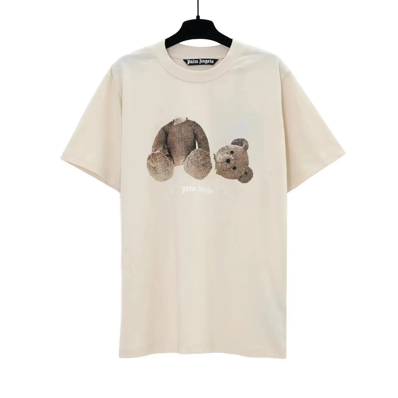 Palm Angels Summer Bear graphic T-shirt White Colorful Bear with Clean Finish