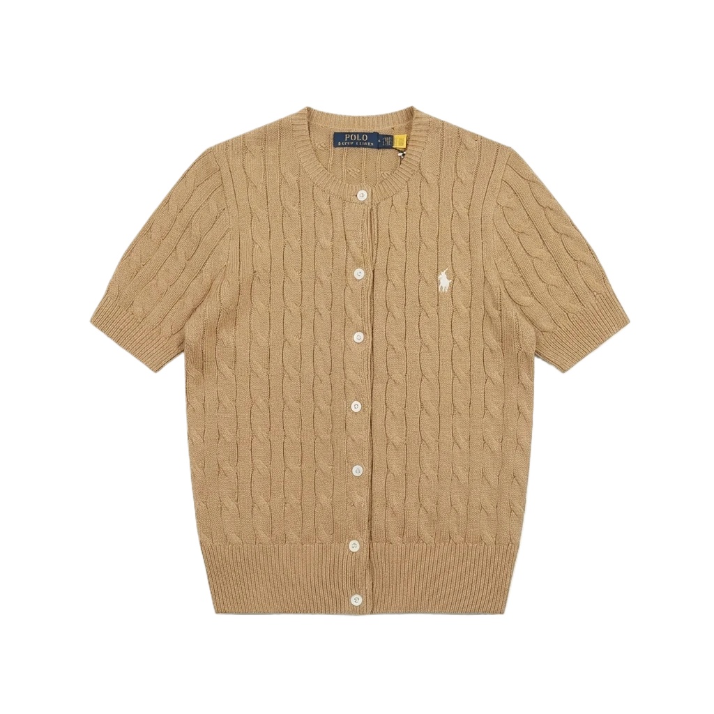 Ralph Lauren Polo Retro Brown Cardigan