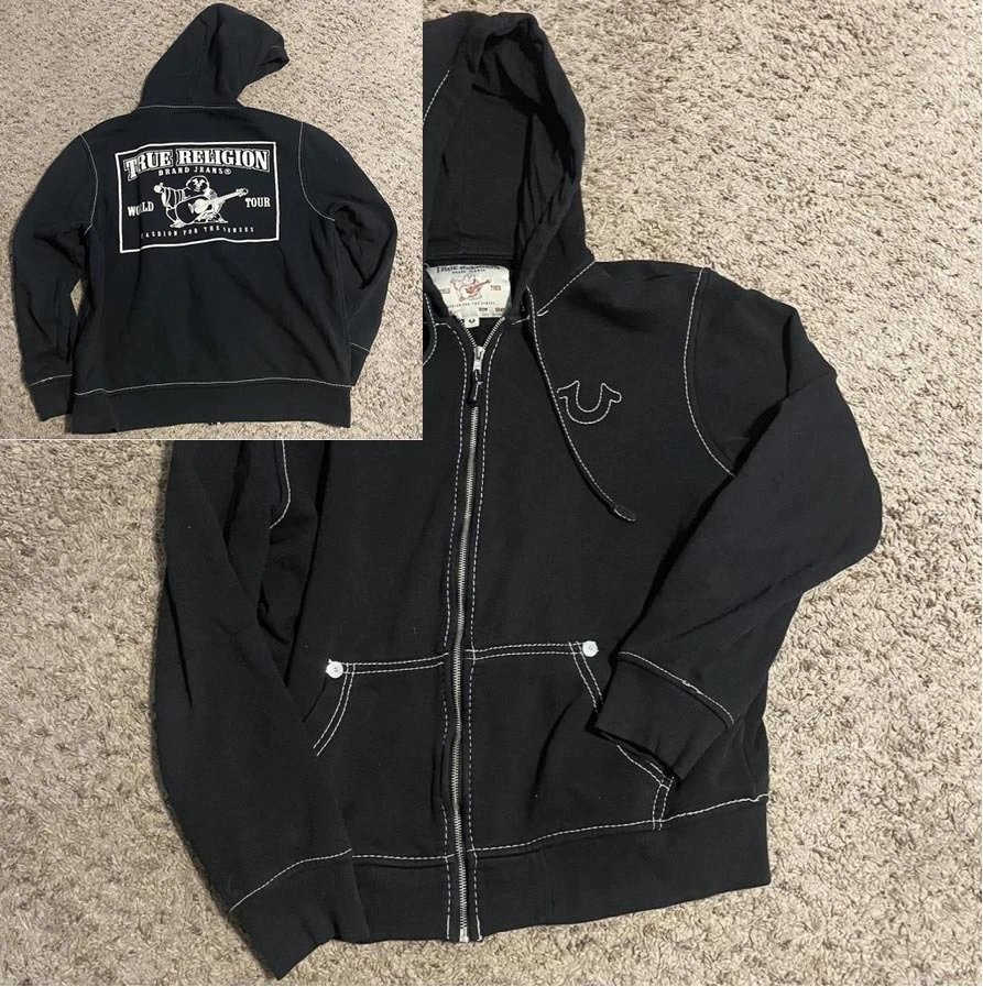 True Religion Classic Zip hoodie Black True Religion for Daily Styling