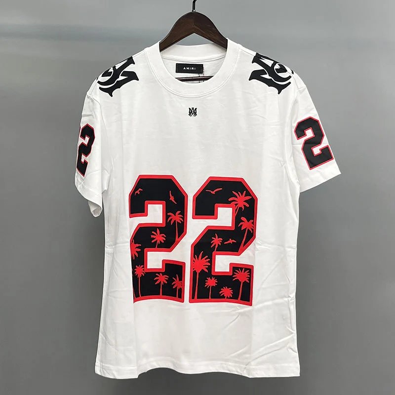 Amiri White Red Records Graphic T-Shirt Casual Layering