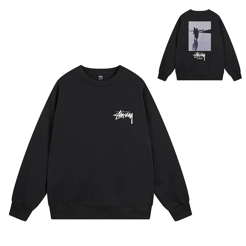 Stussy Black Style 537 Graphic SweatShirt Gift Ready