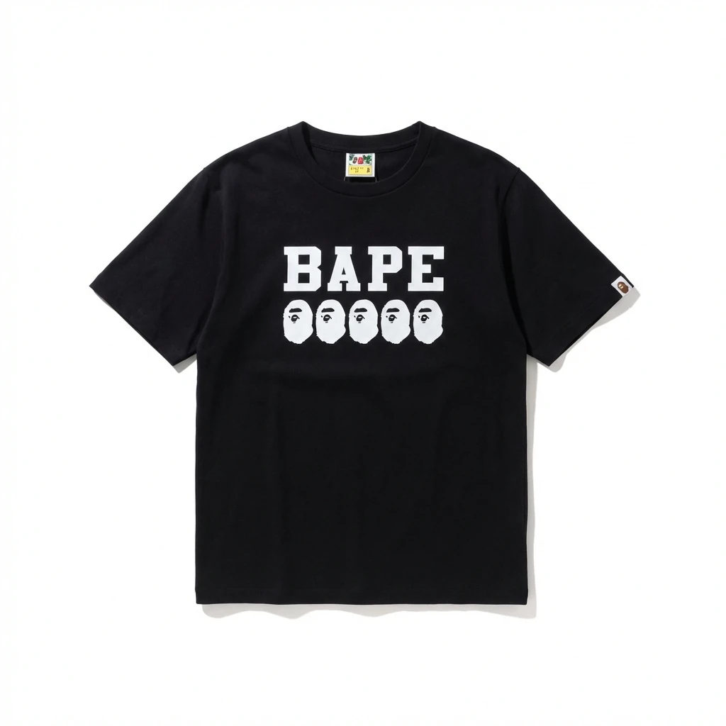 Bape Ape Head Trendy Black T-shirt