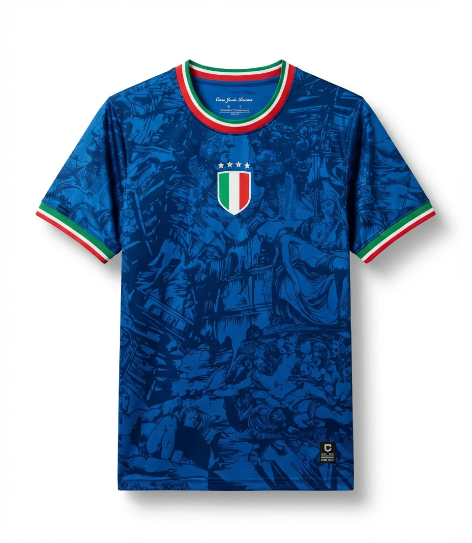 Stussy Italian retro style blue T-shirt