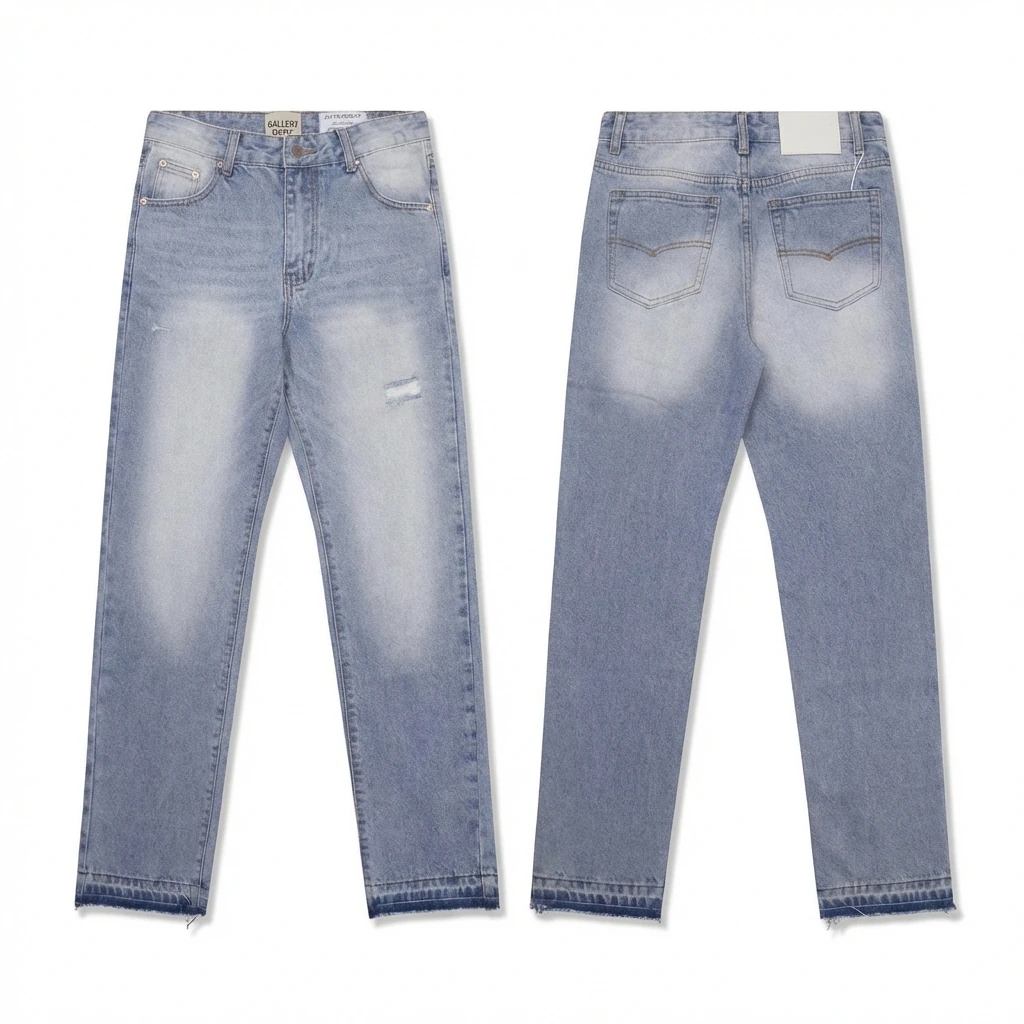 Gallery Dept. distressed light blue jeans