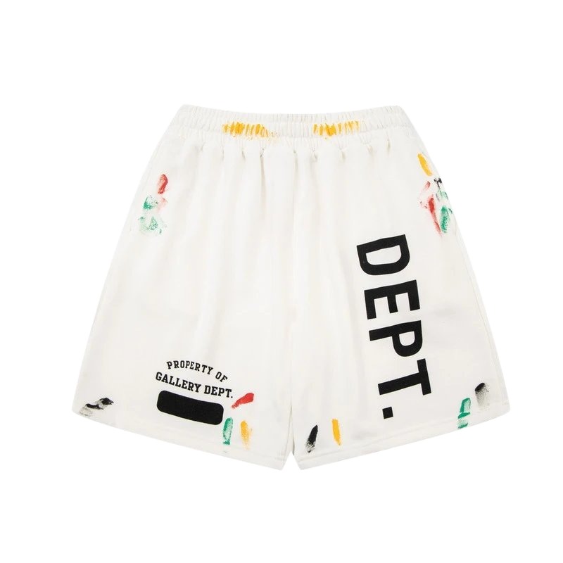 Gallery Dept graffiti-style white shorts