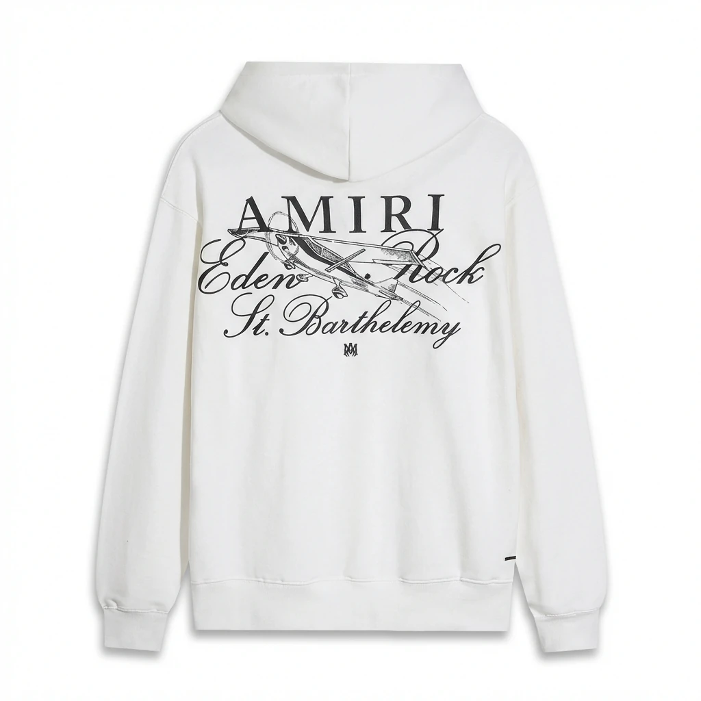 AMIRI Printed Casual White Sweatshirt