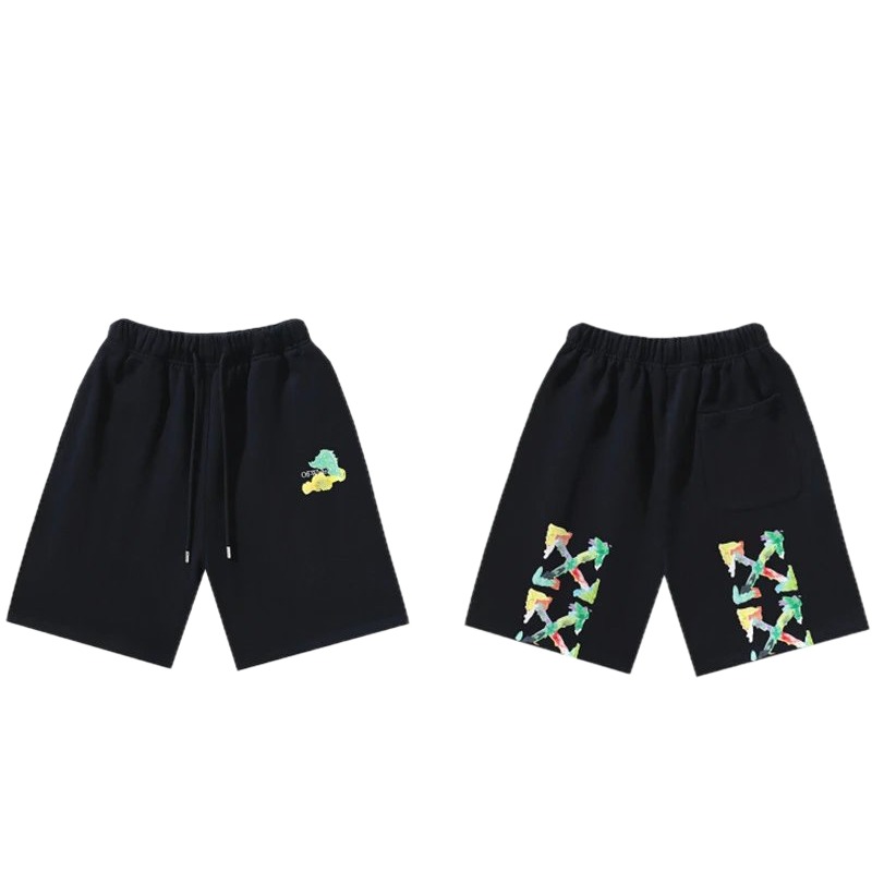 Off-White Style 007 Graffiti Shorts