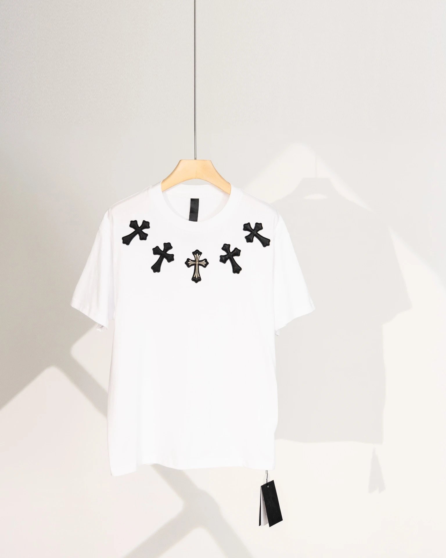Chrome Hearts Cross Street Style White T-Shirt
