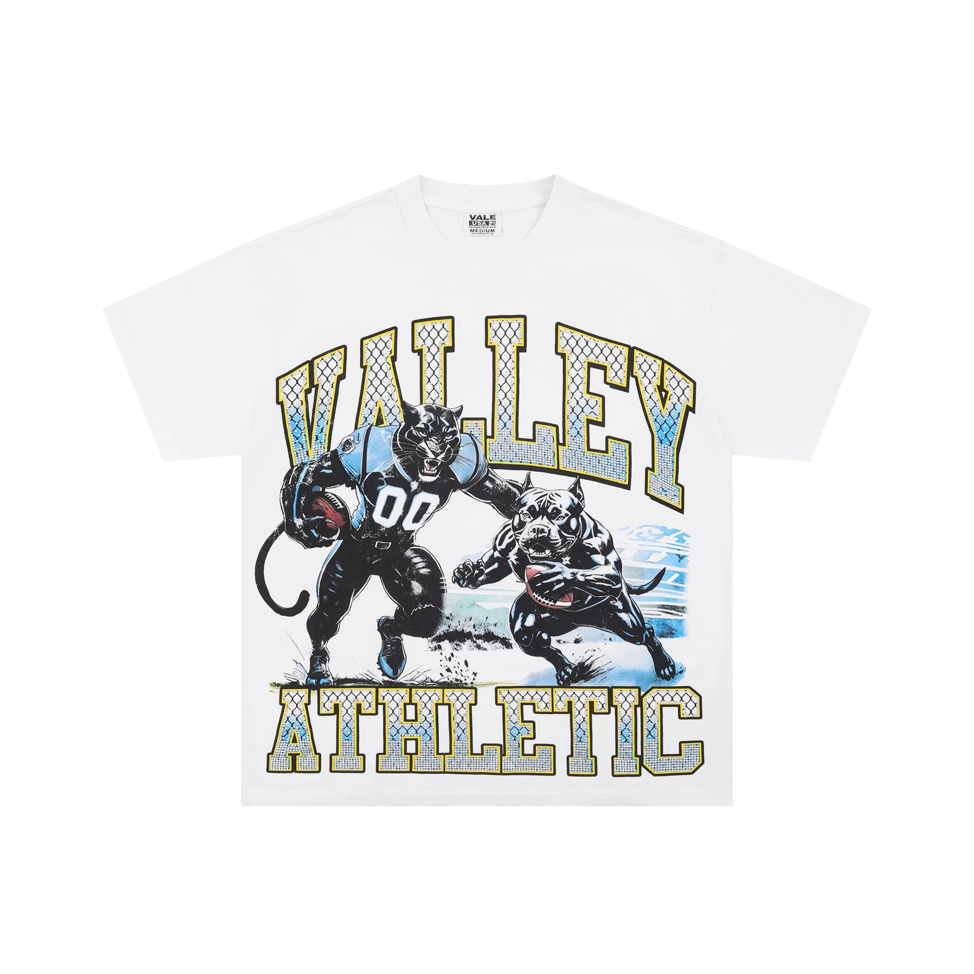 Valley Sports American Retro White Short-sleeve T-shirt