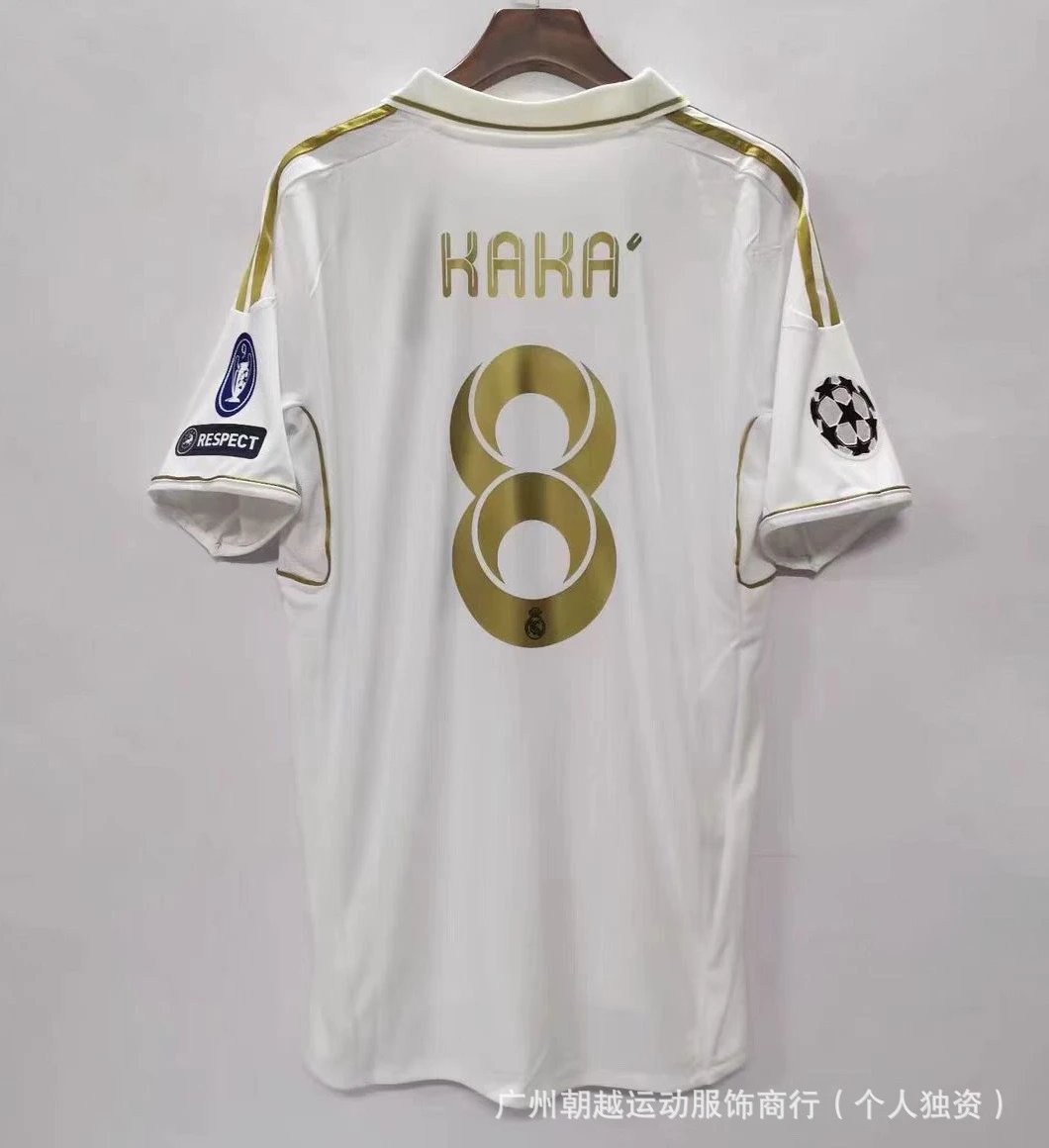 Manchester United Sport Beckham #7 soccer jersey White Black Retro for Warm Weather
