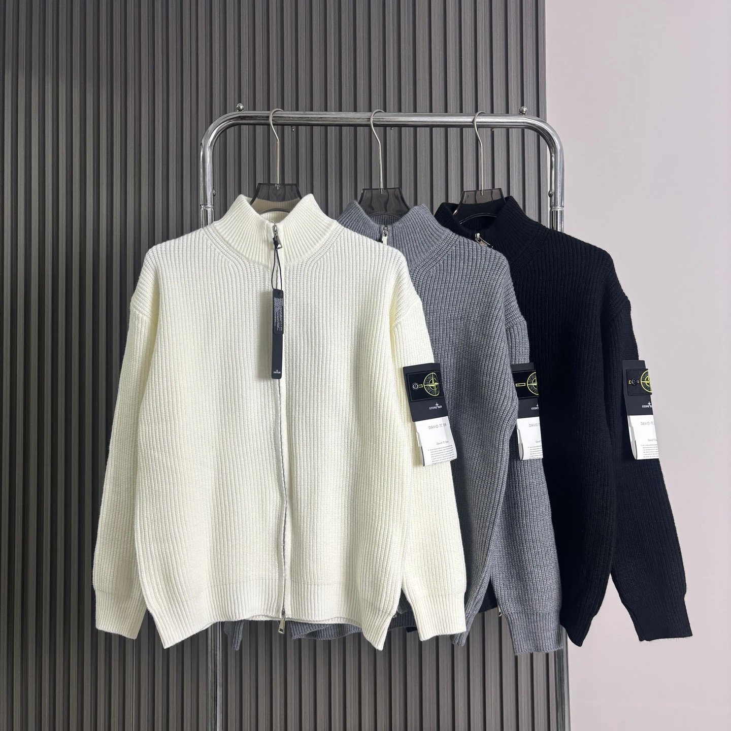 Stone Island Half-Turtleneck Knitted Sweater