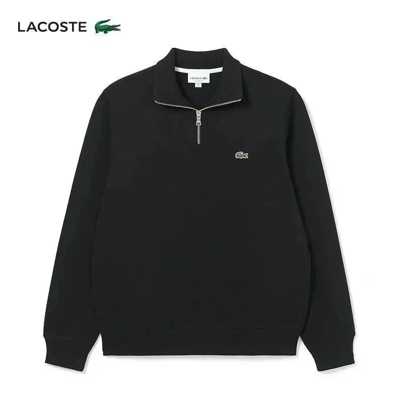 Lacoste Classic Quarter-zip sweatshirt Black Quarter Zip for Daily Styling