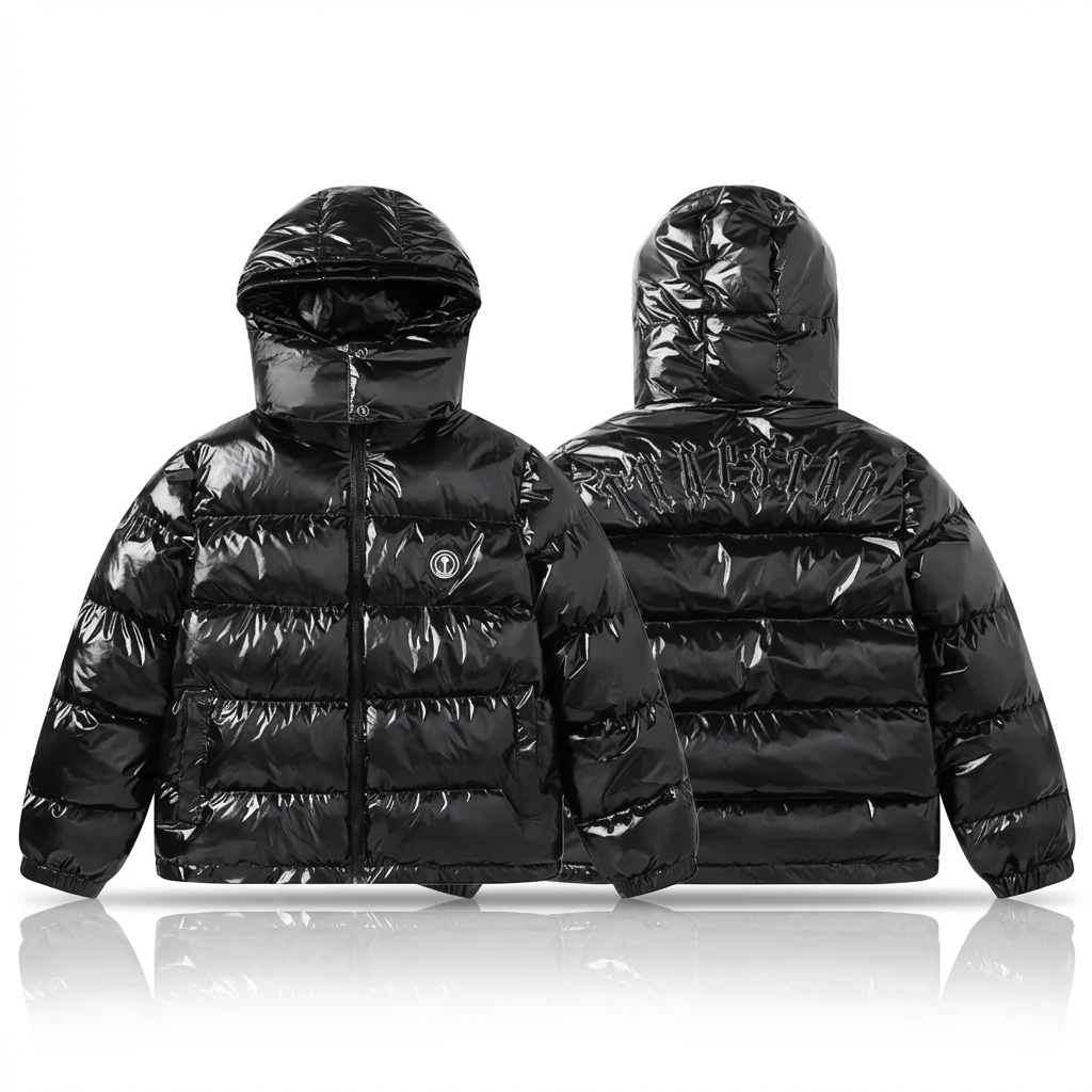 Trapstar Trendy Glossy Black Down Jacket