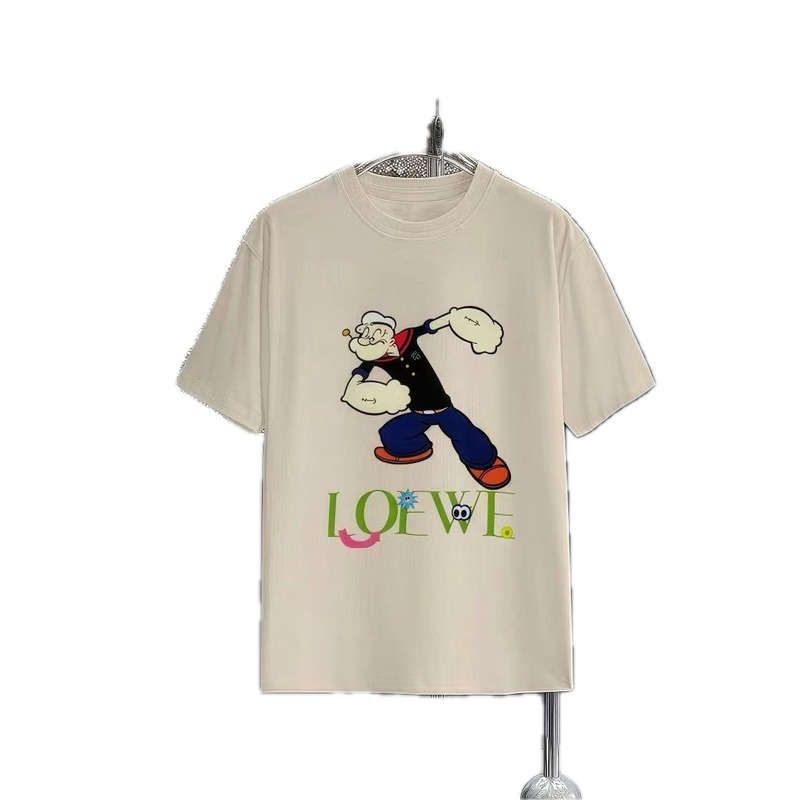 LOEWE x Popeye Co-branded Off-white Casual T-Shirt