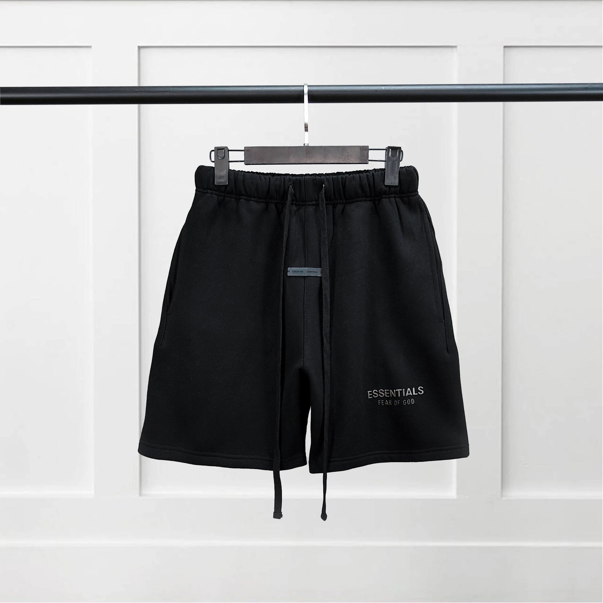 ESSENTIALS Basic Black Shorts