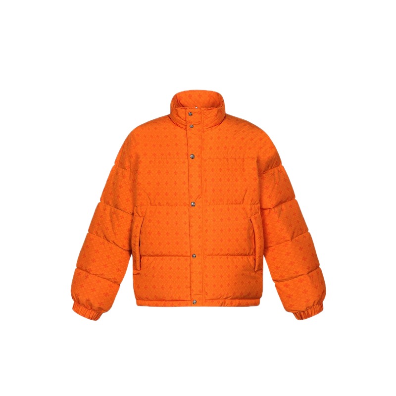 Chrome Hearts orange printed down jacket