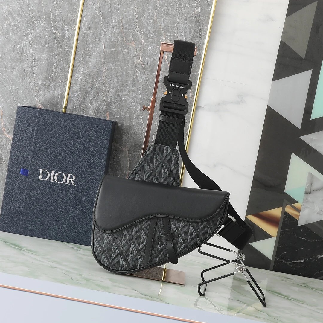 Dior Saddle bag Black Oblique
