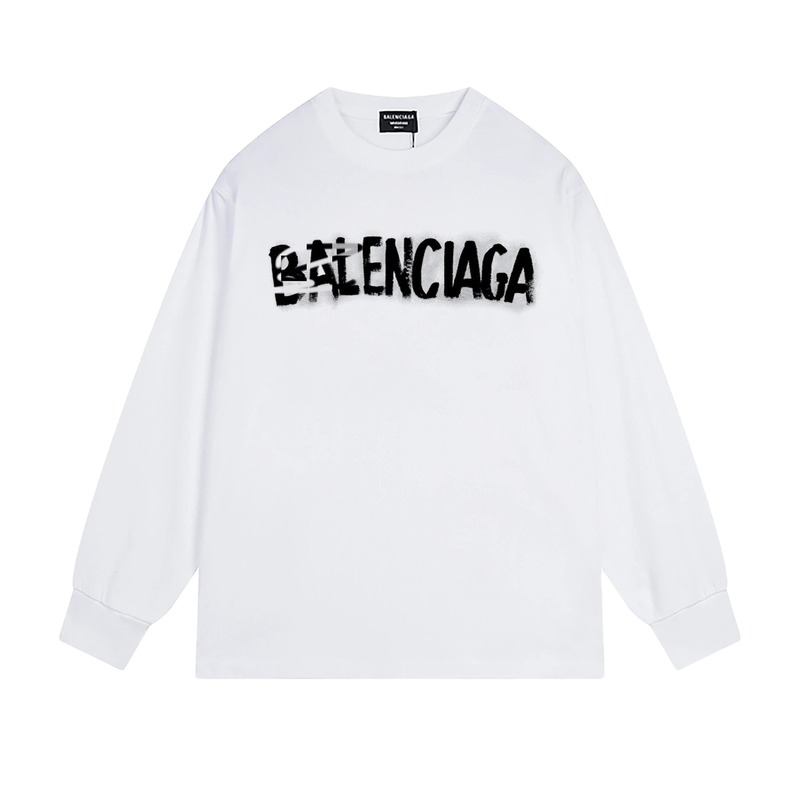 Balenciaga graffiti-style white T-shirt