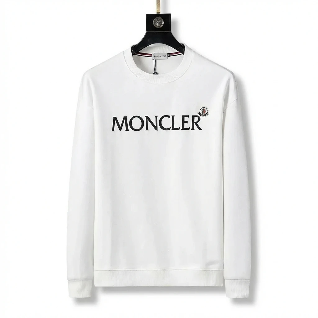 Moncler classic simple style white sweatshirt
