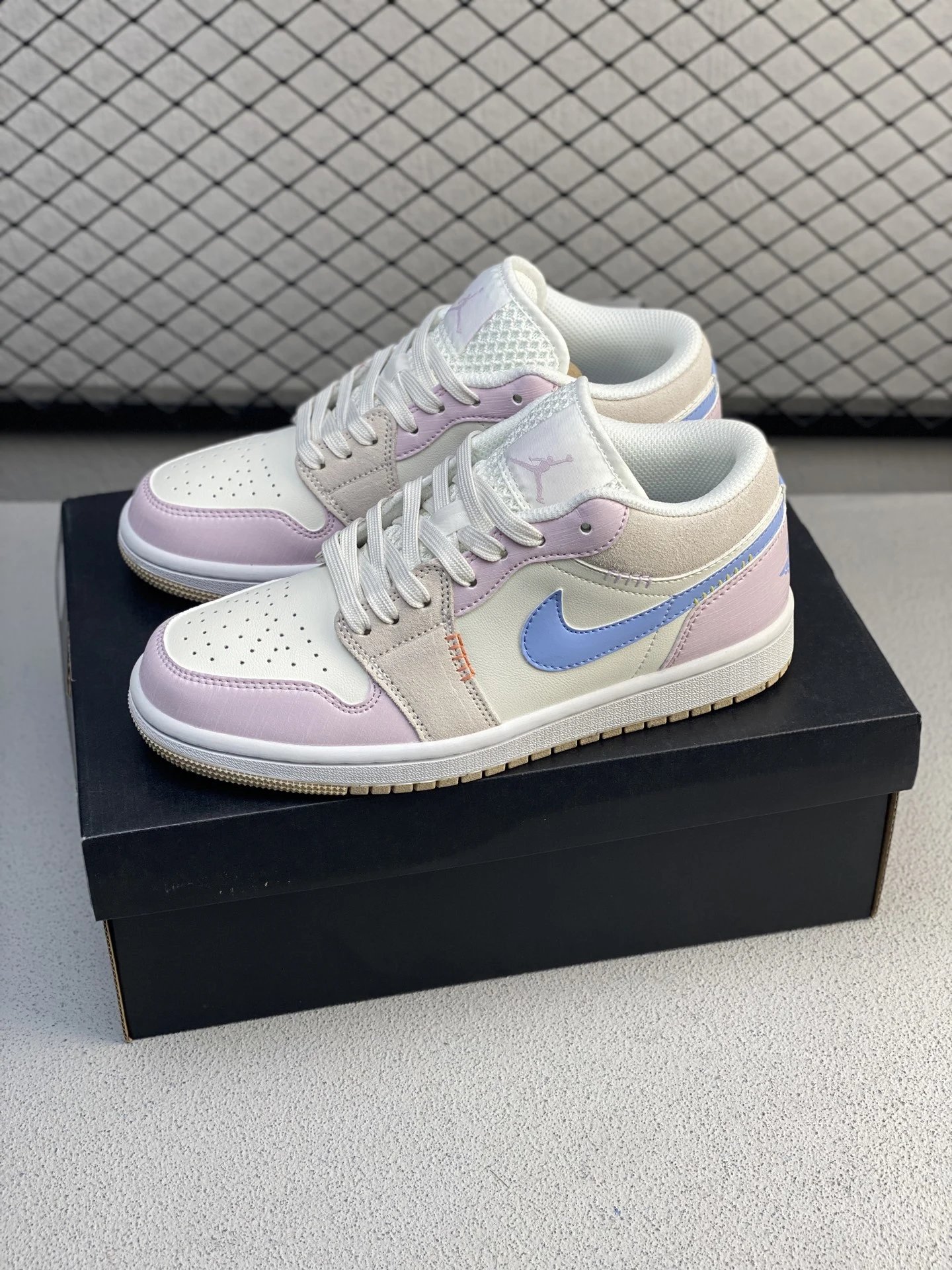 Jordan Low-Top Sneakers, White and Pastel and Clean Low Profile