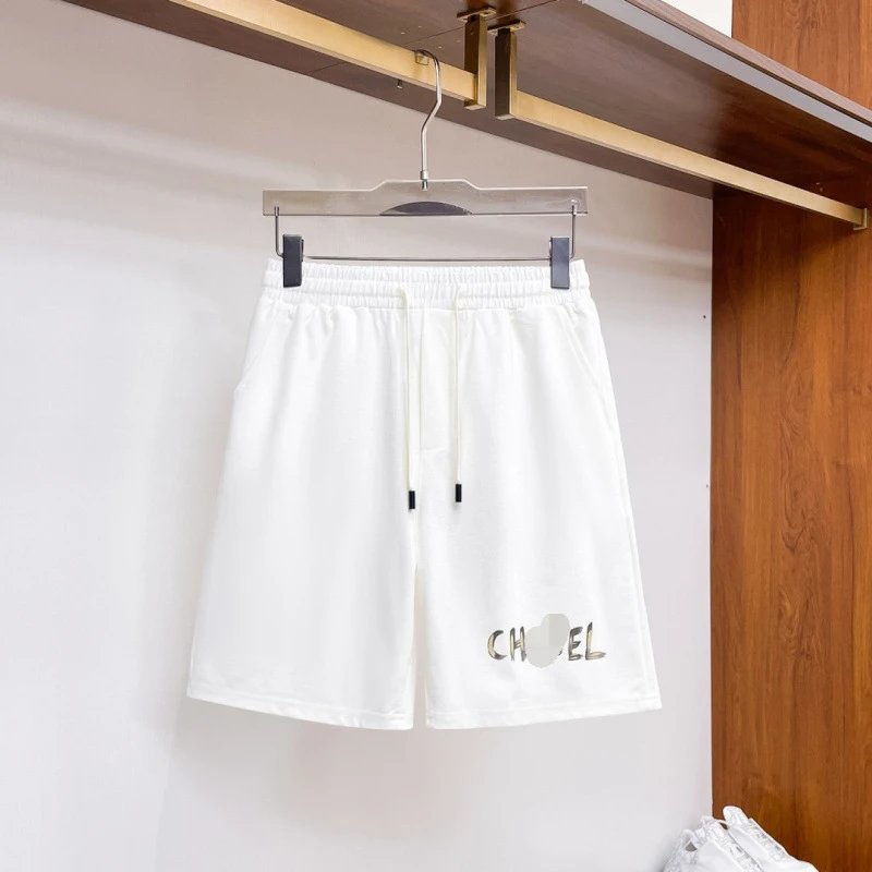 Chanel Printed Casual Style White Sports Shorts