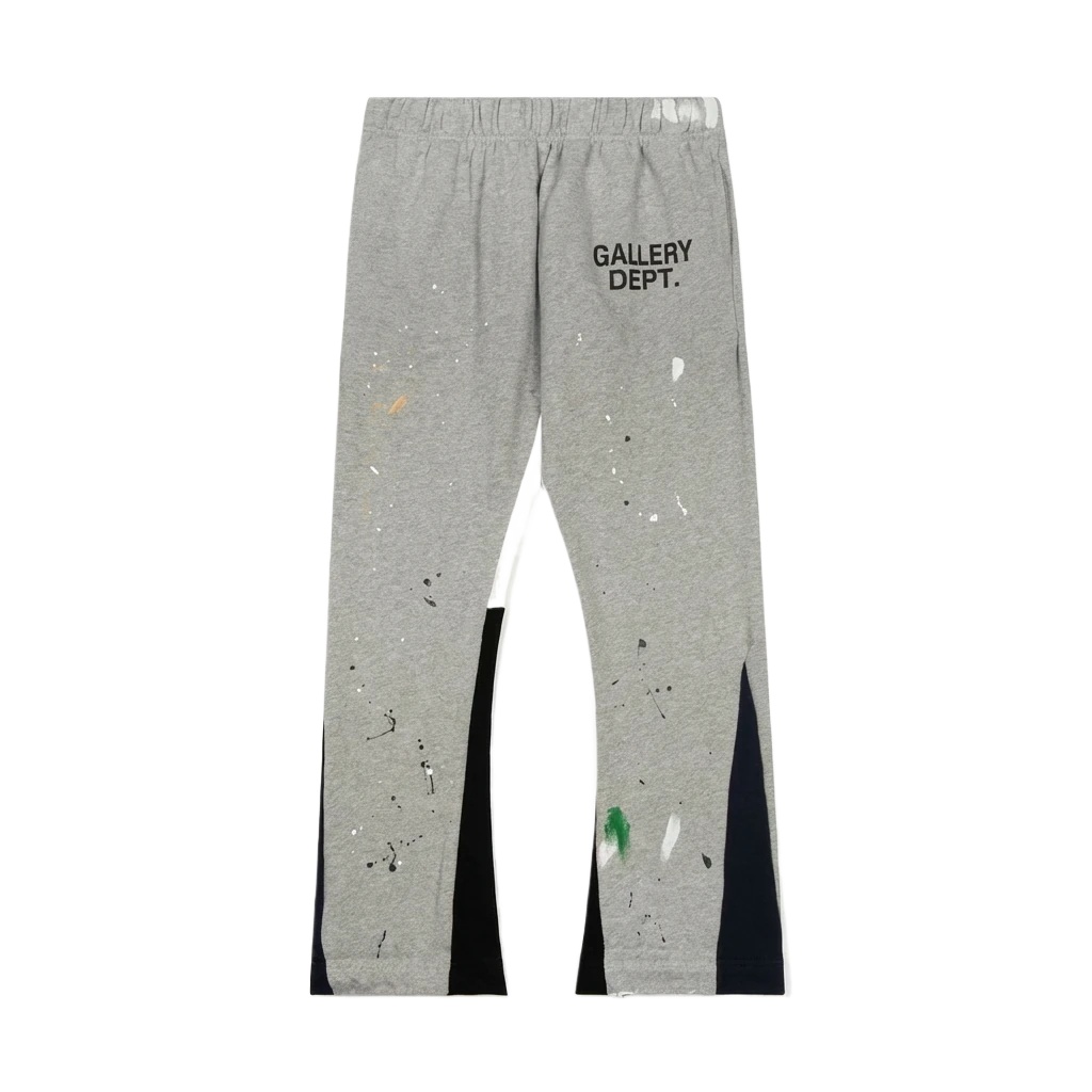 Gallery Dept splashed ink style gray sweatpants