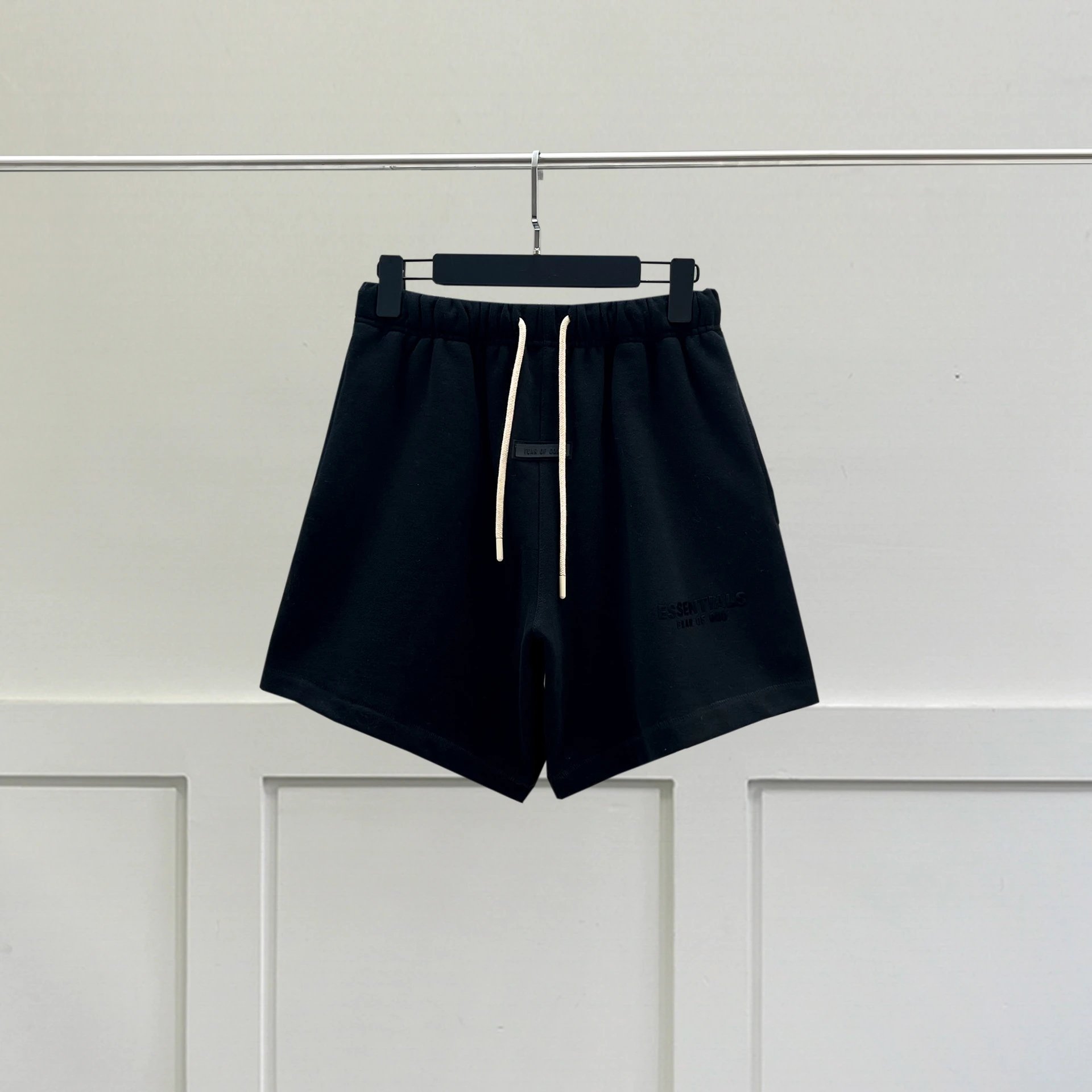 ESSENTIALS Minimalist Style Black Shorts