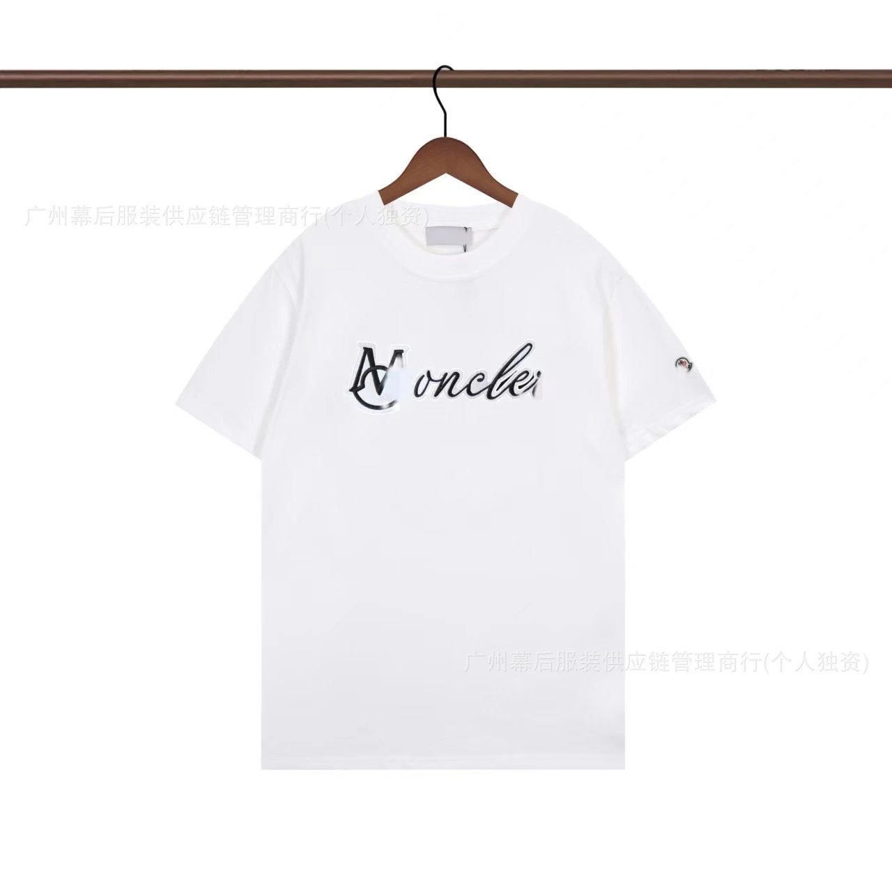 Moncler Letter Print Casual White T-Shirt