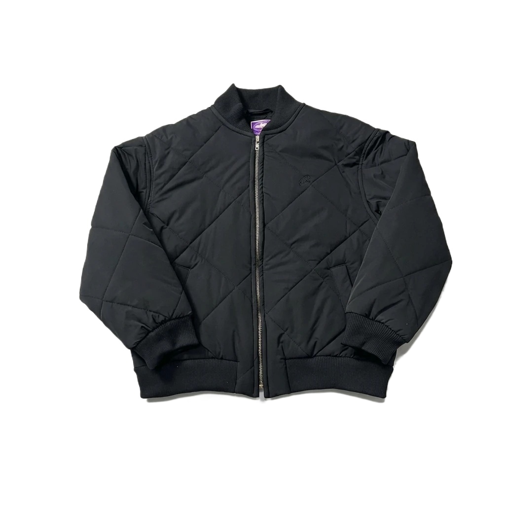 Corteiz black quilted jacket