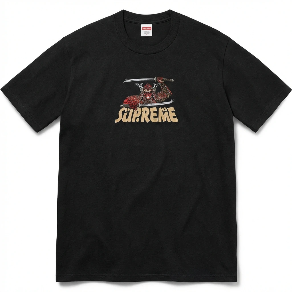 Supreme Samurai-style Black T-shirt