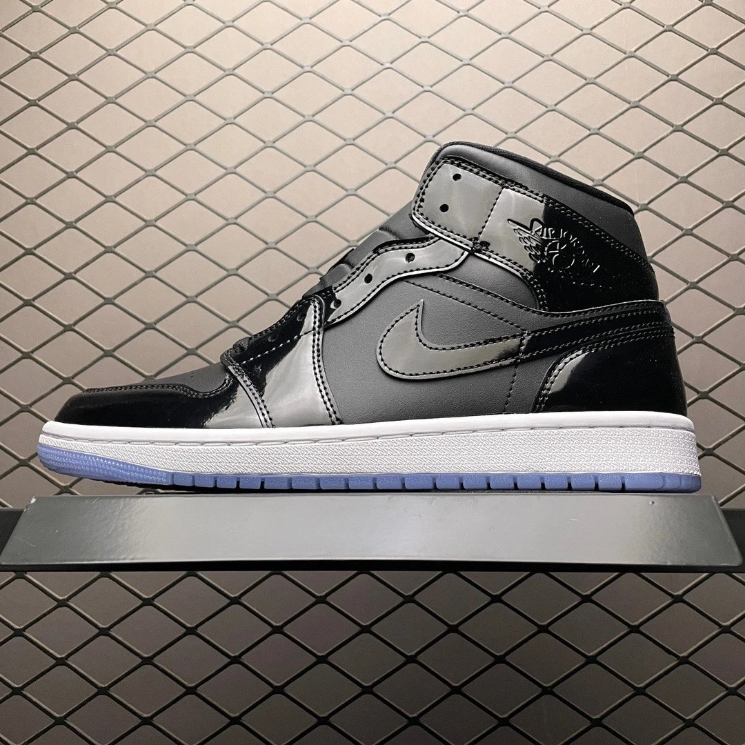 Jordan Black and Gray Contrast Midsole Basketball High-Tops