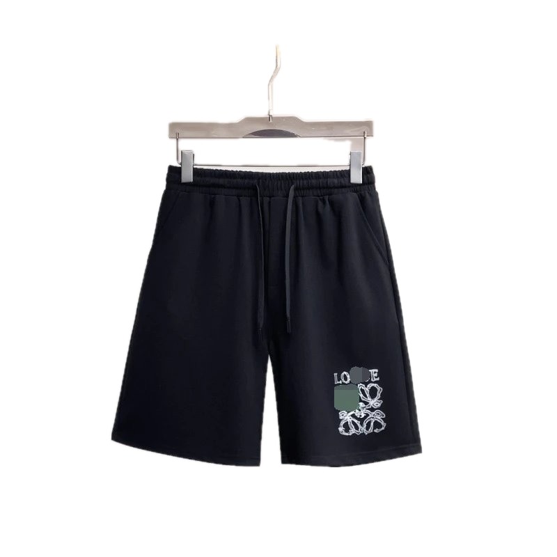 LOEWE Printed Casual Style Black Shorts