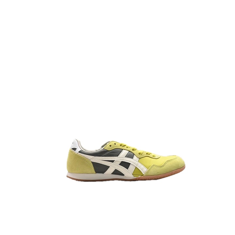 Onitsuka Tiger retro-style yellow and black sports shoes