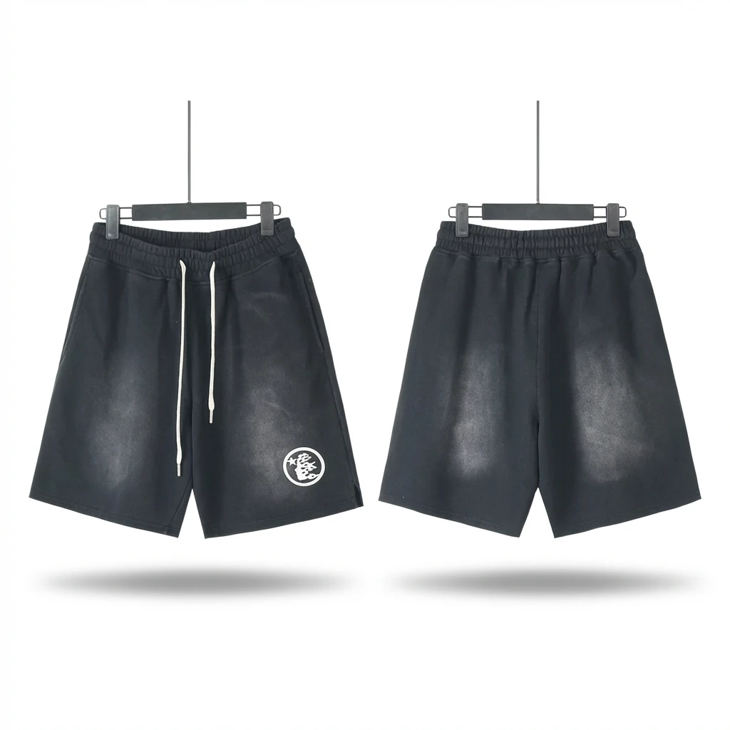 Hellstar dark style black shorts