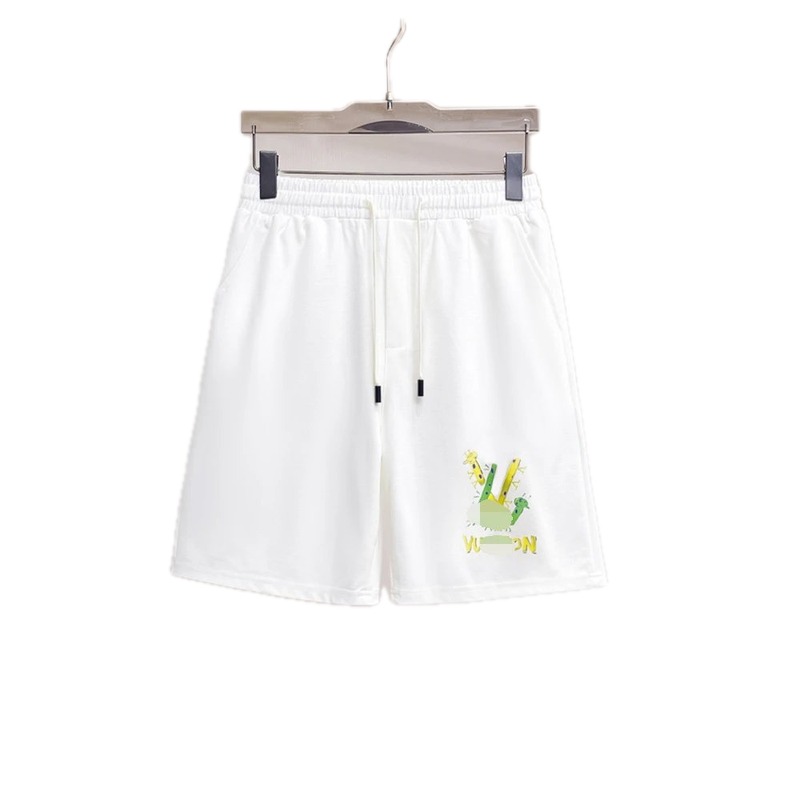 Louis Vuitton Cartoon Print Casual White Shorts