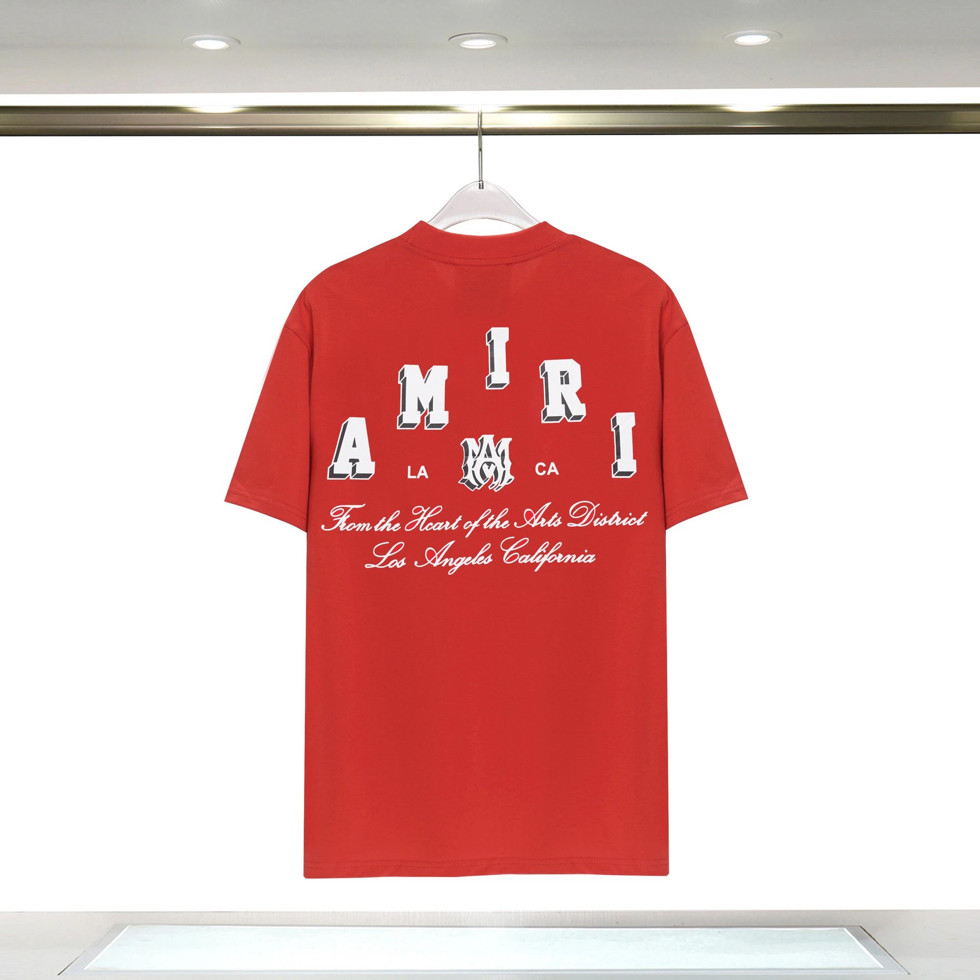 Amiri Lightweight Graphic T-shirt White Blue Amiri for Gift Ideas