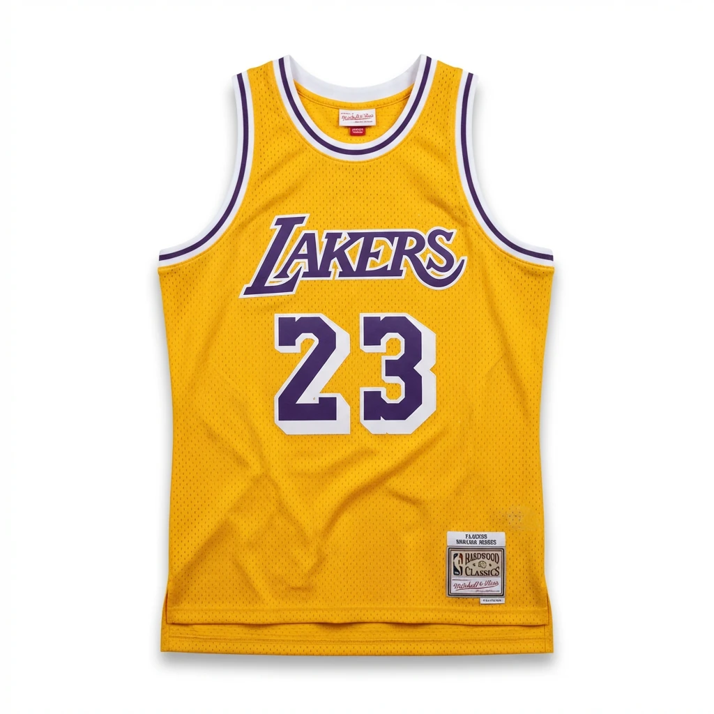 LBJ Lakers retro yellow jersey