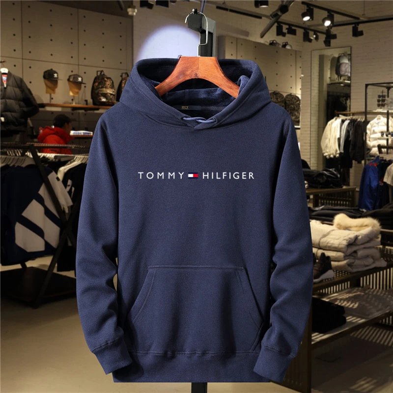 Tommy Hilfiger Logo Detail Logo hoodie White Tommy Hilfiger with Relaxed Feel