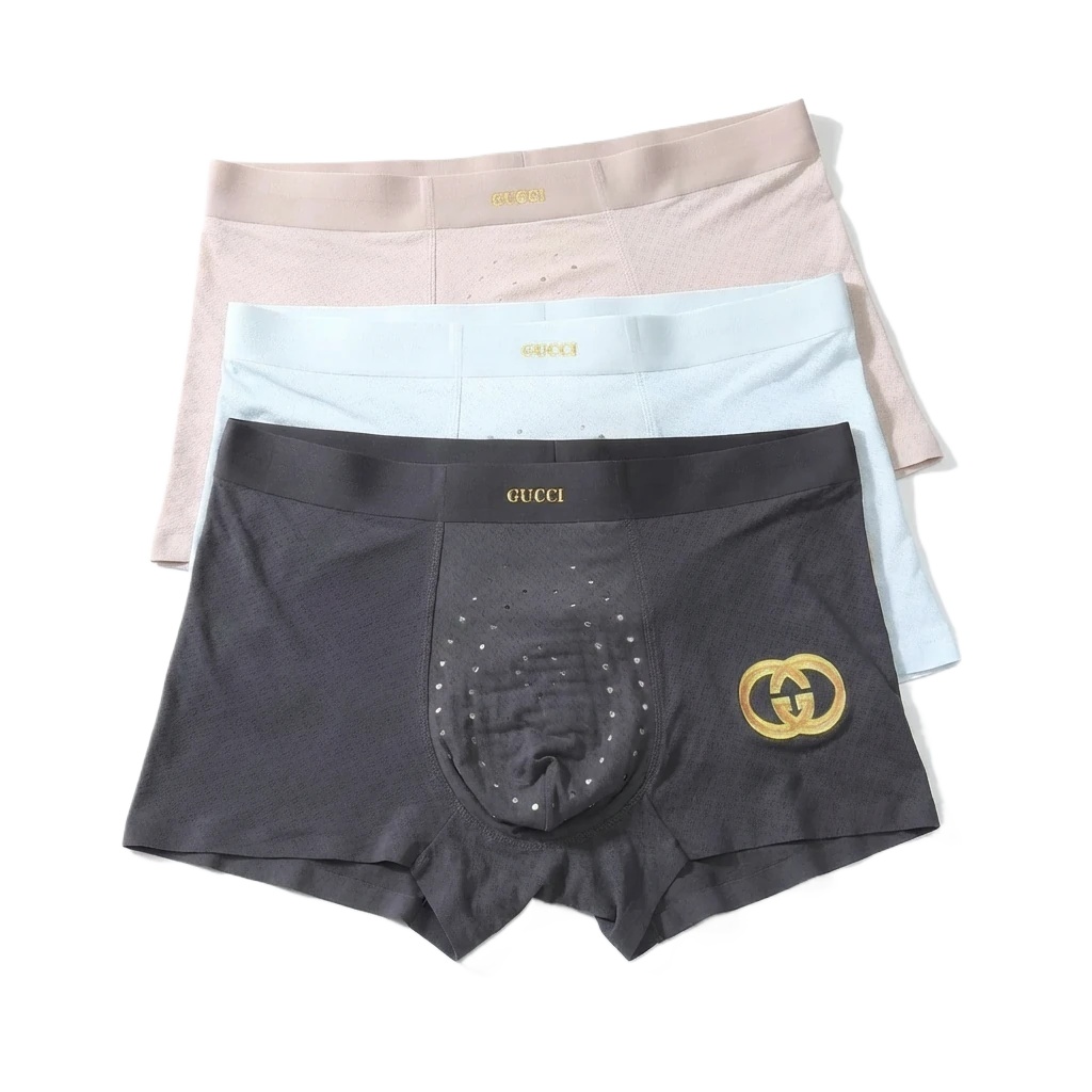Gucci minimalist style three-color underwear