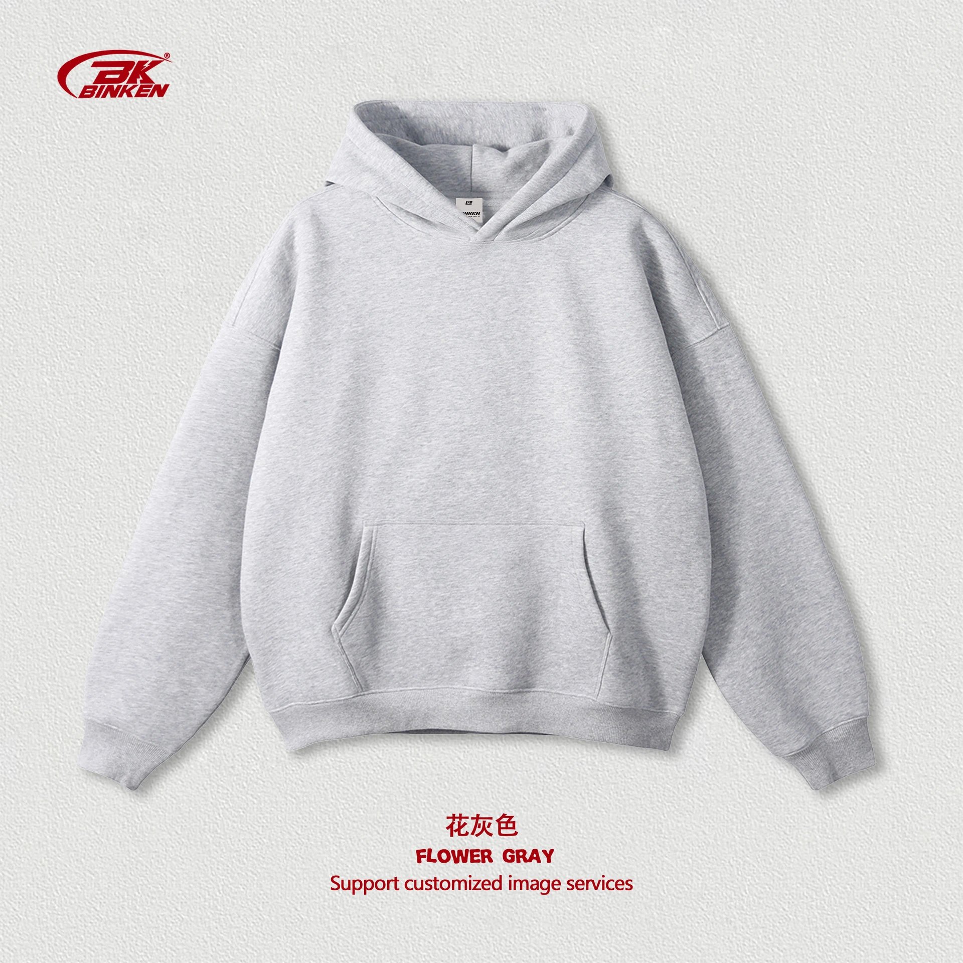 Resort Pullover hoodie Navy Blank Kangaroo for Travel Looks