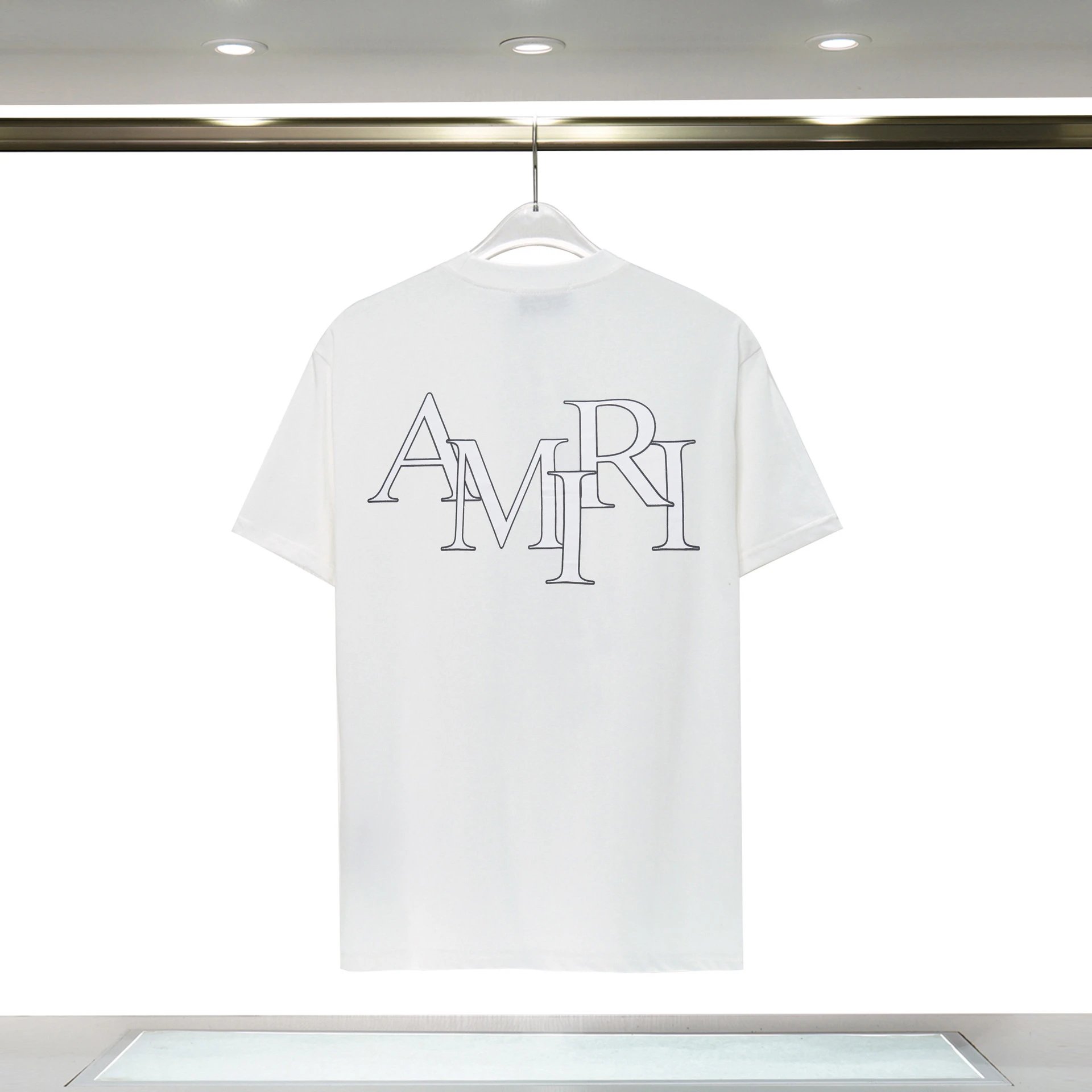 Amiri Relaxed Graphic T-shirt White Blue Amiri with Versatile Design