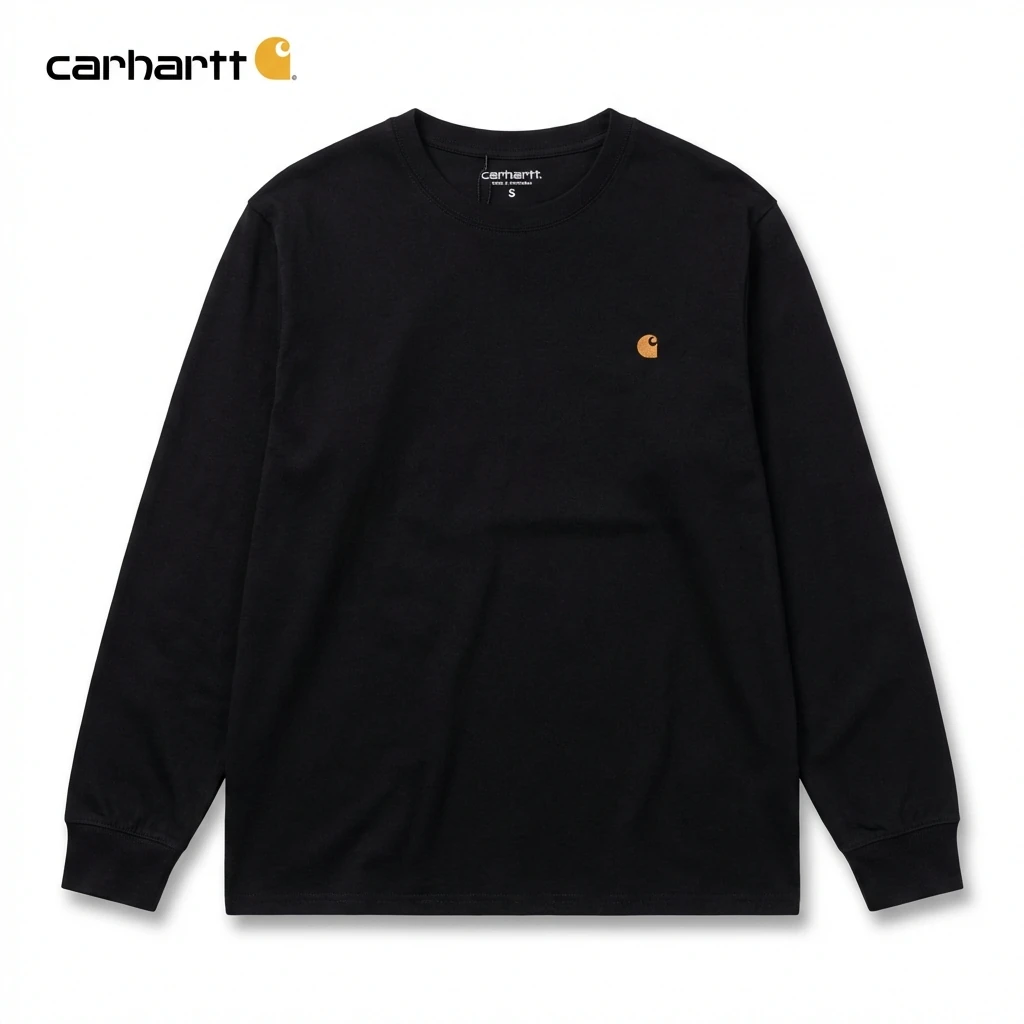 Carhartt basic black long-sleeve shirt